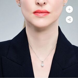 NIB Francis Claire Elodie Silver Pendant Necklace